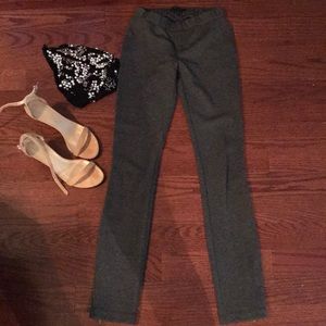 BCBG Gray Zippered Leggings Size XS